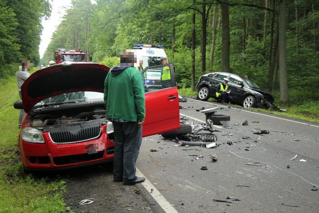 Zderzenie sześciu aut (zdjęcia)
