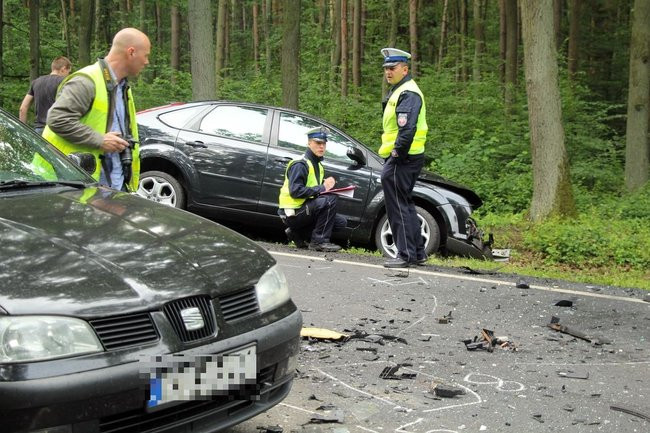 Zderzenie sześciu aut (zdjęcia)