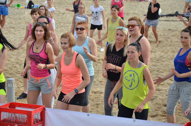 Zumba na plaży w Boszkowie (zdjęcia)