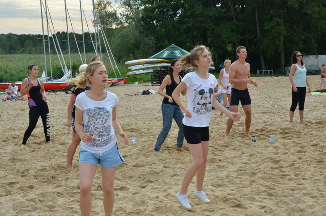 Zumba na plaży w Boszkowie (zdjęcia)