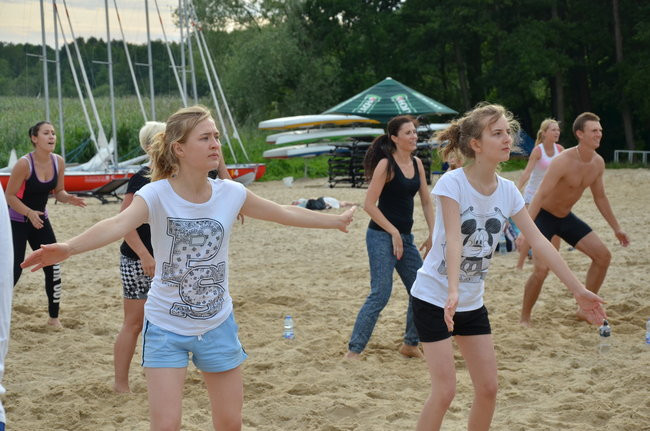 Zumba na plaży w Boszkowie (zdjęcia)