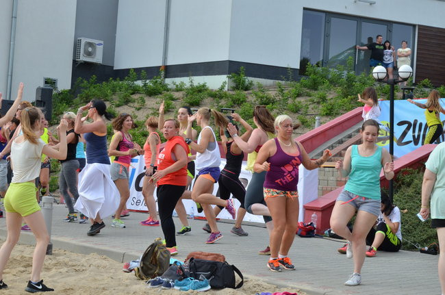Zumba na plaży w Boszkowie (zdjęcia)