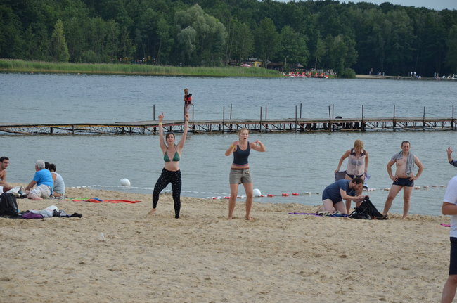 Zumba na plaży w Boszkowie (zdjęcia)