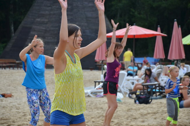 Zumba na plaży w Boszkowie (zdjęcia)