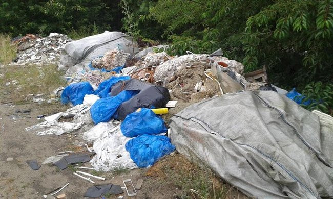 Wielkie dzikie wysypisko śmieci (zdjęcia)