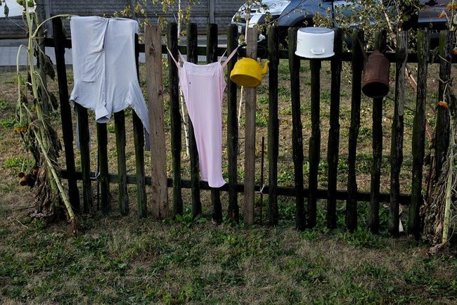 Dożynkowe dekoracje z balotów słomy (kilka zdjęć)