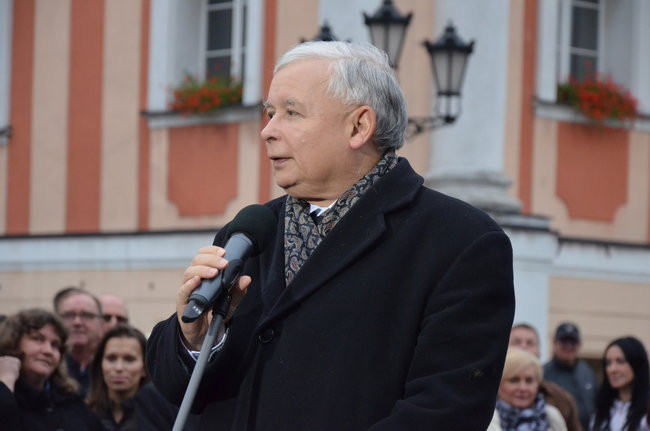 Kaczyński ciepło przyjęty przez leszczynian (zdjęcia)