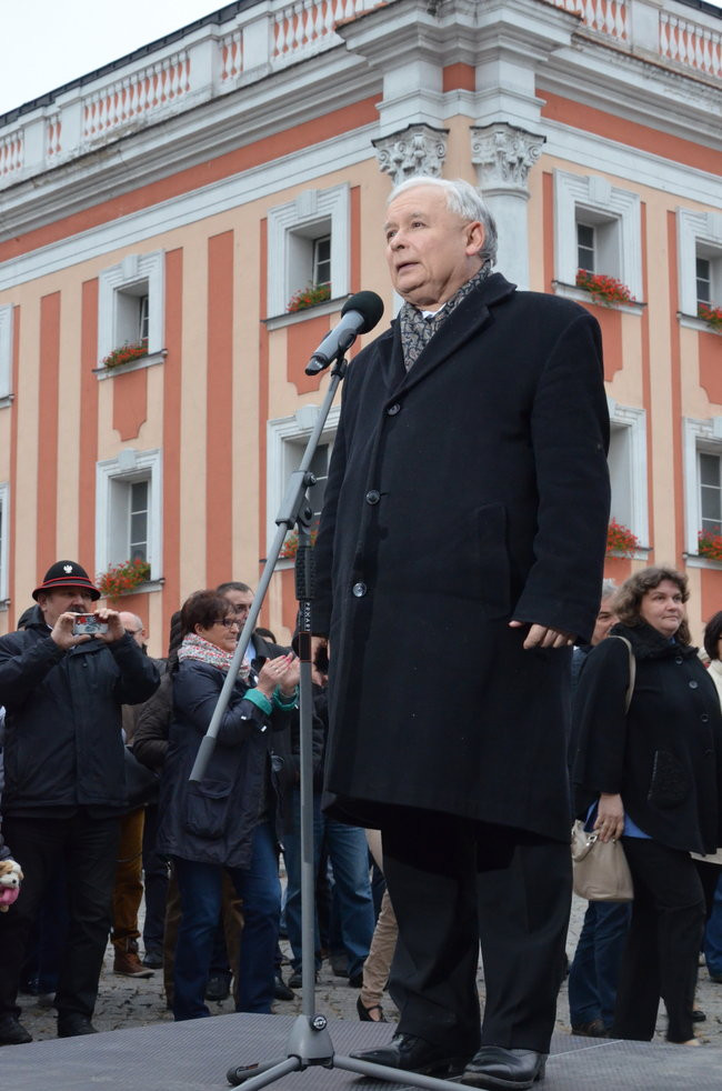 Kaczyński ciepło przyjęty przez leszczynian (zdjęcia)