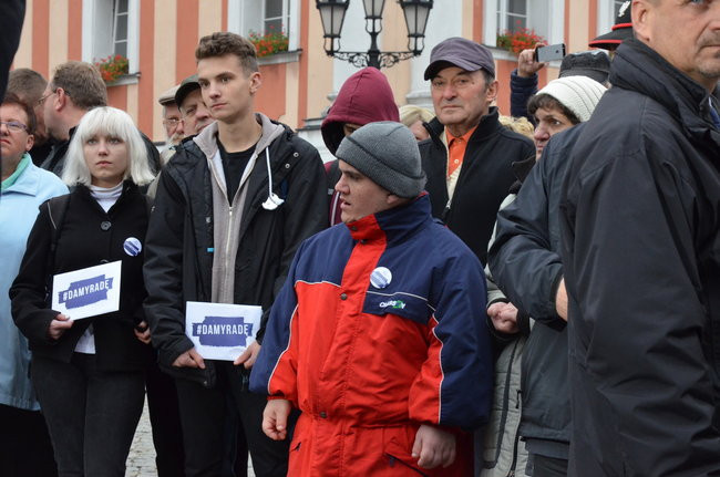 Kaczyński ciepło przyjęty przez leszczynian (zdjęcia)