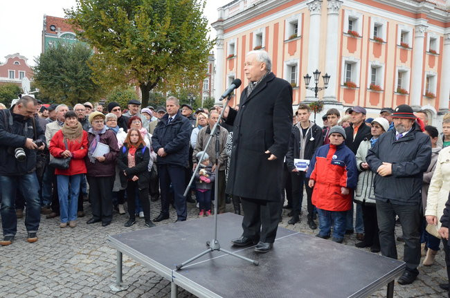 Kaczyński ciepło przyjęty przez leszczynian (zdjęcia)