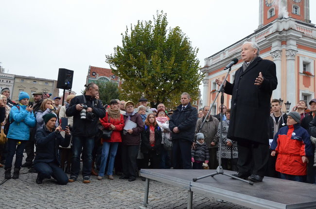 Kaczyński ciepło przyjęty przez leszczynian (zdjęcia)