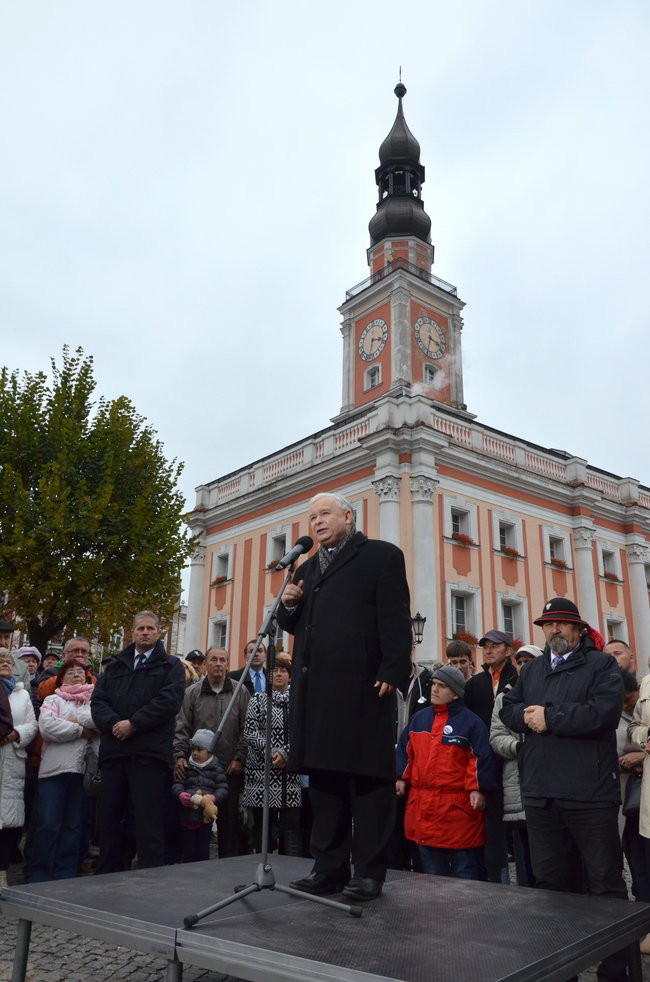 Kaczyński ciepło przyjęty przez leszczynian (zdjęcia)