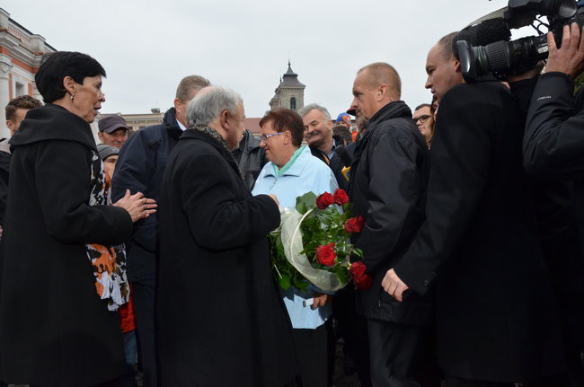 Kaczyński ciepło przyjęty przez leszczynian (zdjęcia)