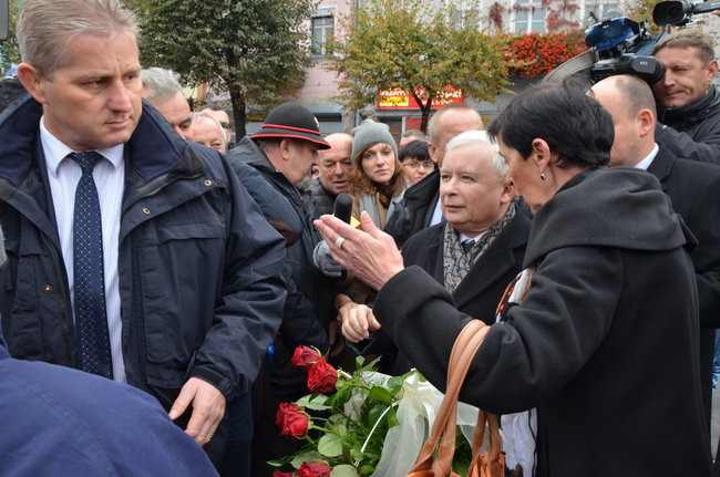 Kaczyński ciepło przyjęty przez leszczynian (zdjęcia)