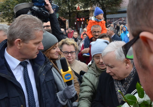 Kaczyński ciepło przyjęty przez leszczynian (zdjęcia)