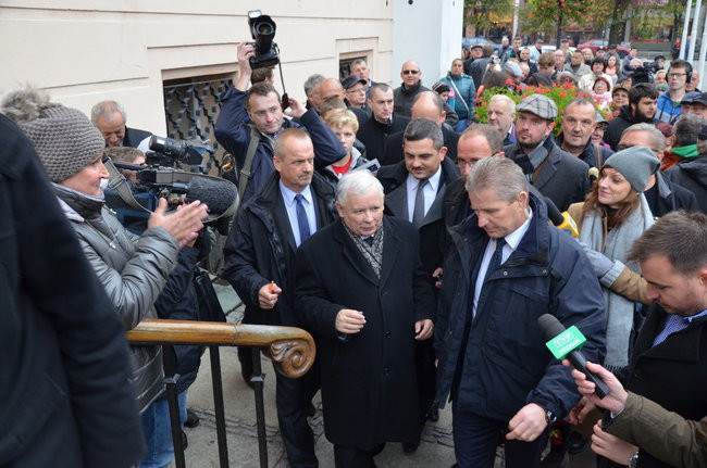 Kaczyński ciepło przyjęty przez leszczynian (zdjęcia)