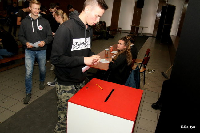 Uczniowie Kopernika za Platformą (zdjęcia)