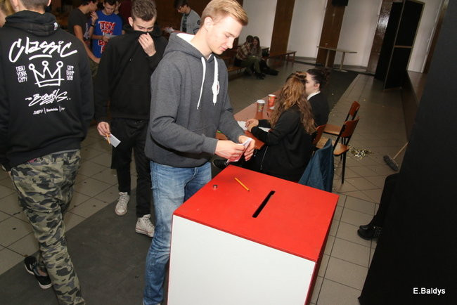 Uczniowie Kopernika za Platformą (zdjęcia)