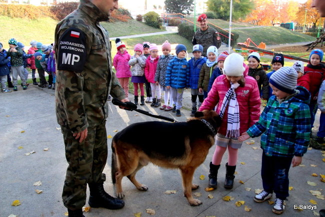 Żandarmi w Przedszkolu Miejskim nr 11 (zdjęcia)