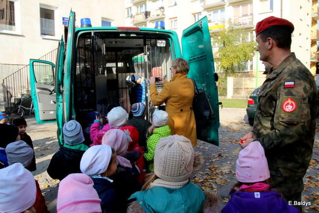 Żandarmi w Przedszkolu Miejskim nr 11 (zdjęcia)