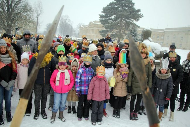 Trzej Królowie dotarli do Rydzyny (zdjęcia)