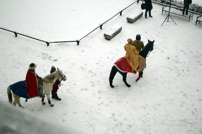 Trzej Królowie dotarli do Rydzyny (zdjęcia)