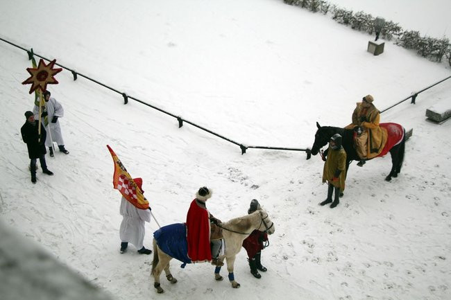 Trzej Królowie dotarli do Rydzyny (zdjęcia)
