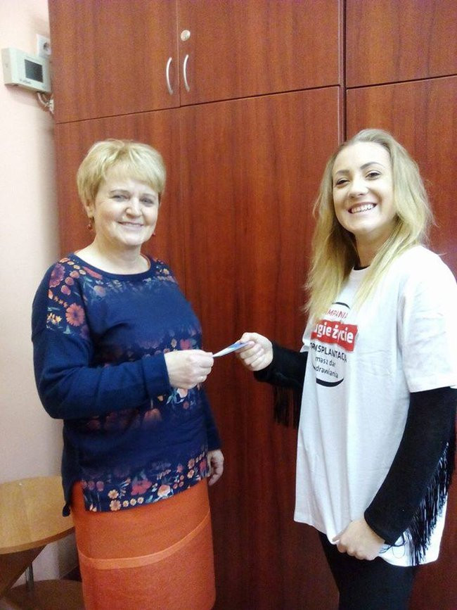 Młodzież promuje przeszczepy (kilka zdjęć)