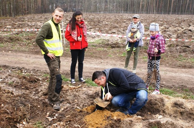 Wielkie sadzenie drzew z udziałem dzieci (zdjęcia)