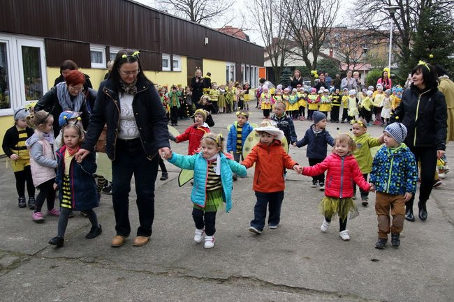 A w przedszkolu roje pszczół (dużo zdjęć)