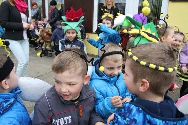 A w przedszkolu roje pszczół (dużo zdjęć)