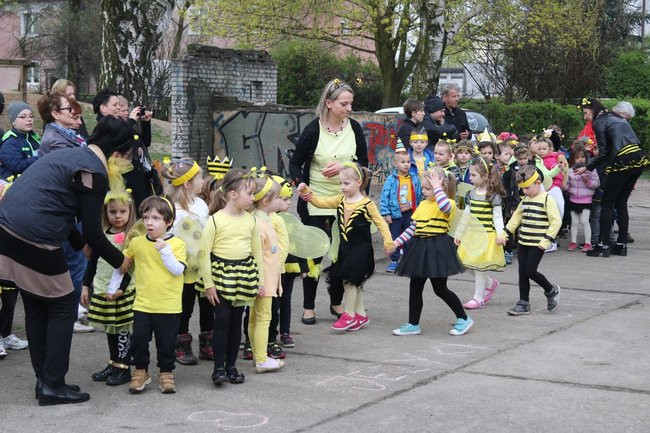 A w przedszkolu roje pszczół (dużo zdjęć)