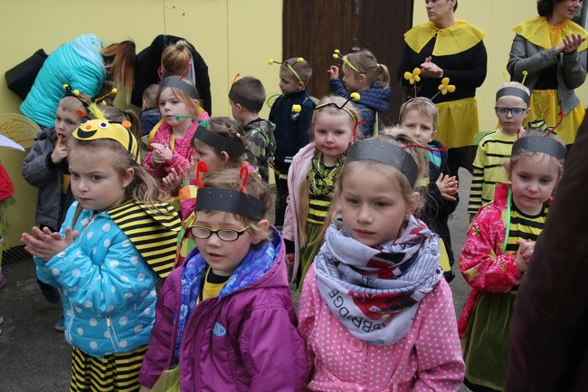 A w przedszkolu roje pszczół (dużo zdjęć)