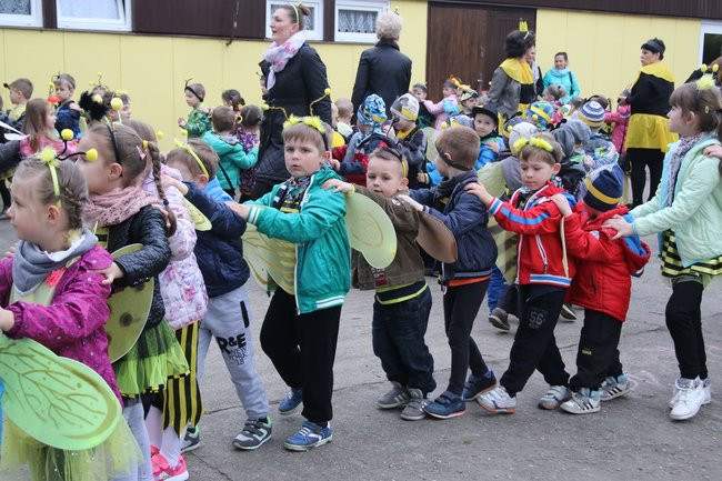 A w przedszkolu roje pszczół (dużo zdjęć)