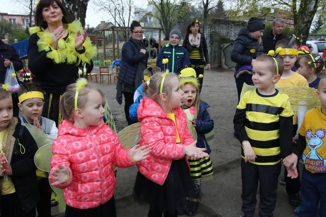 A w przedszkolu roje pszczół (dużo zdjęć)