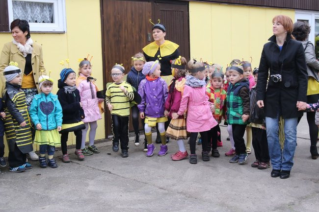 A w przedszkolu roje pszczół (dużo zdjęć)