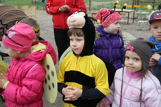 A w przedszkolu roje pszczół (dużo zdjęć)