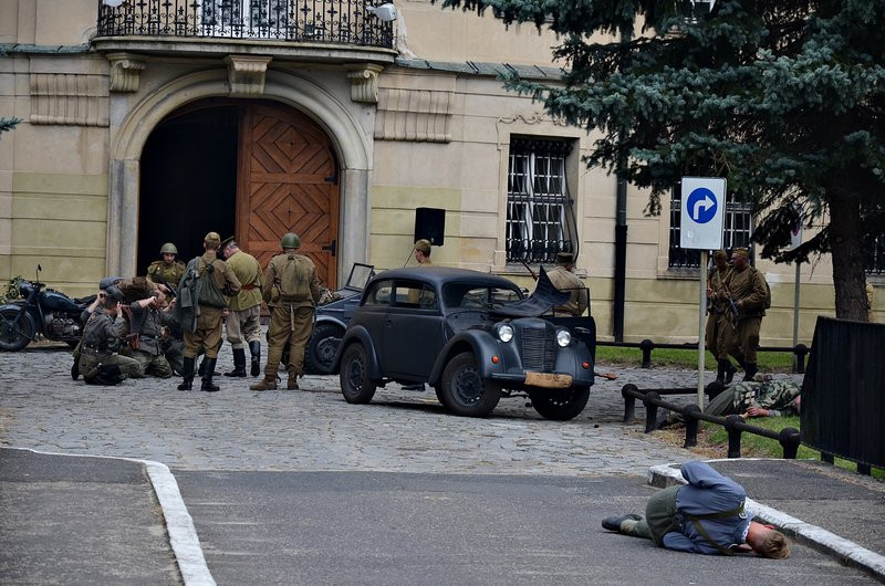 Strzelanina pod zamkiem (zdjęcia)