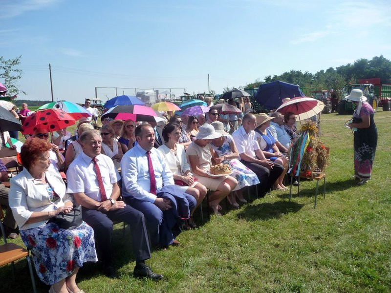 Parada słomianych dożynkowych postaci (zdjęcia)