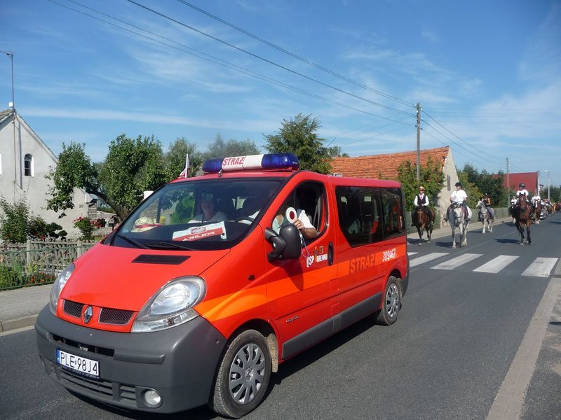 Parada słomianych dożynkowych postaci (zdjęcia)