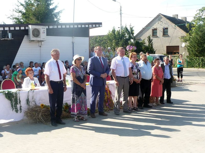 Parada słomianych dożynkowych postaci (zdjęcia)