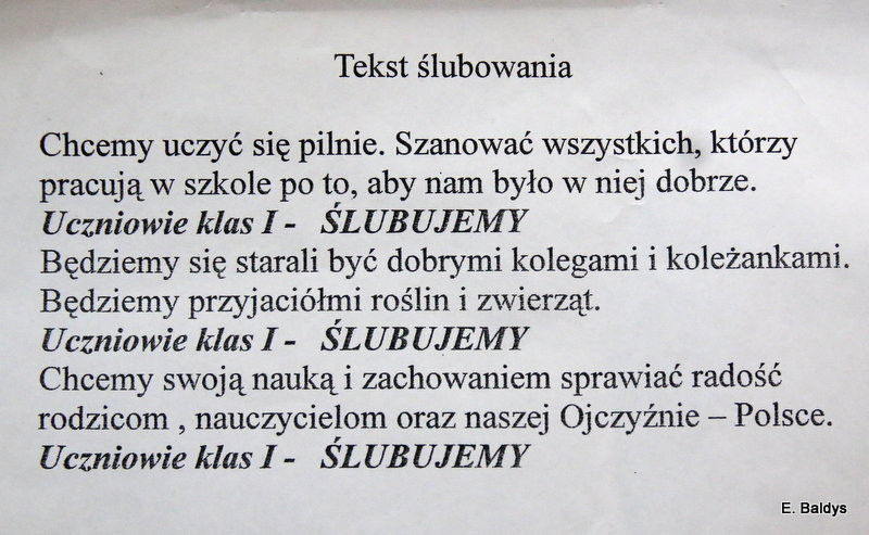 Kordzikiem pasowani na ucznia SP 2 (zdjęcia)