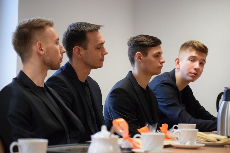 Gratulacje dla siatkarzy (zdjęcia)