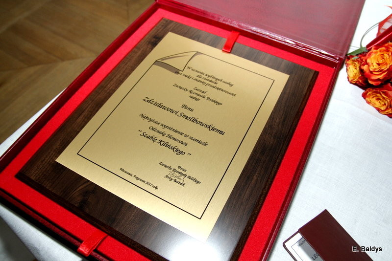 Szabla Kilińskiego dla Zdzisława Smolibowskiego (zdjęcia)