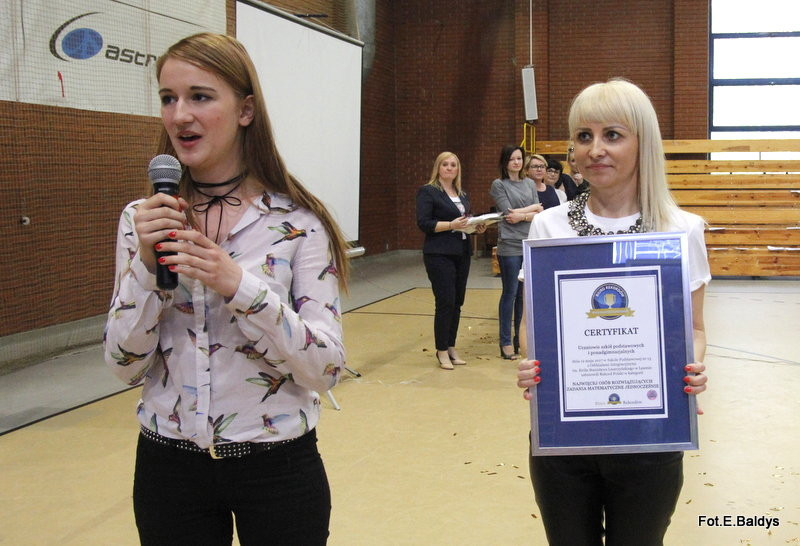 Matematyczny rekord w SP 13 (zdjęcia i film)