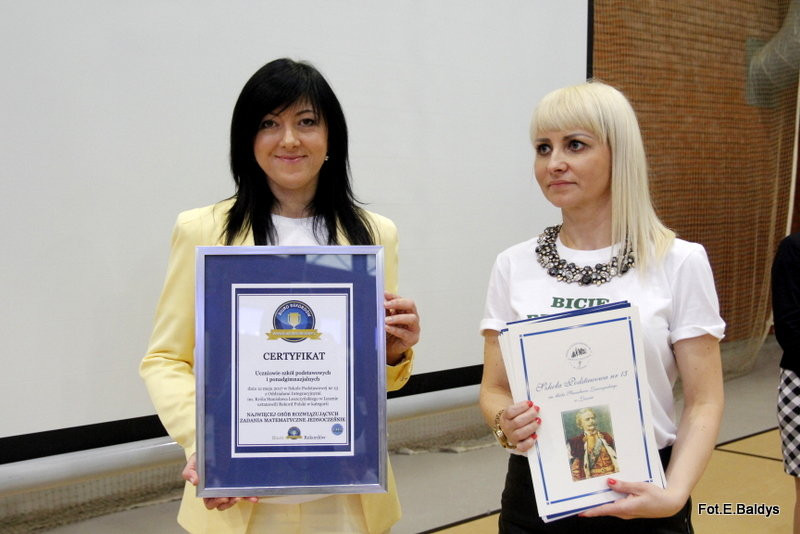 Matematyczny rekord w SP 13 (zdjęcia i film)