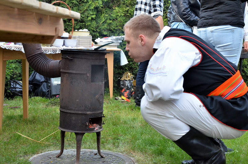 Eksponaty w użyciu przed święciechowskim wiatrakiem (zdjęcia)