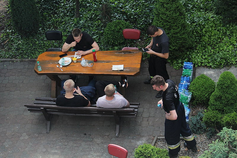 Niecodzienne ćwiczenia strażackie (zdjęcia)