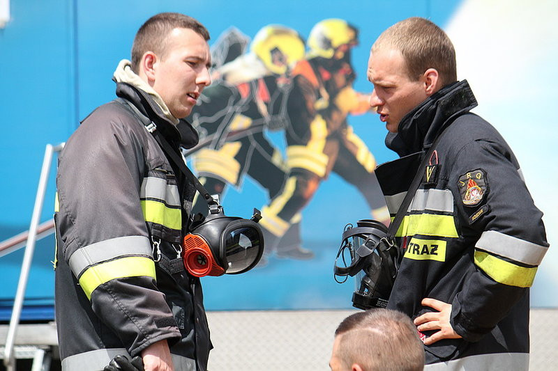 Niecodzienne ćwiczenia strażackie (zdjęcia)