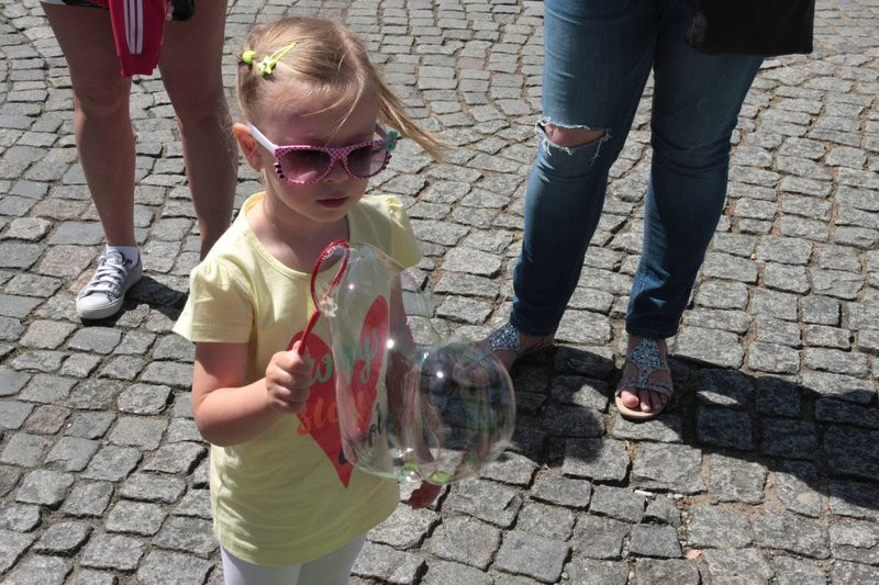 Rynek w bańkach mydlanych (zdjęcia)